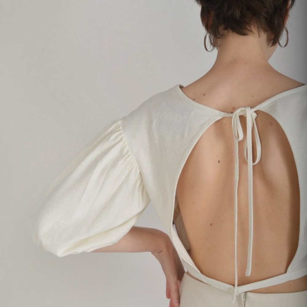 TOWN quince silk blouse
